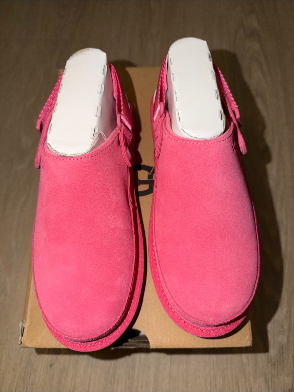 Big kids Pink Suede Slip-On Clog